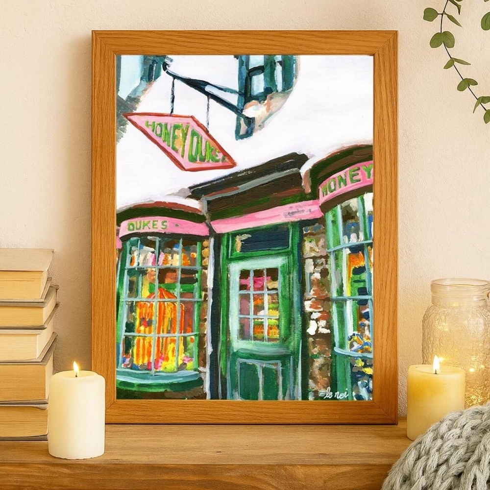 Honeydukes Candy Shop painting Art Print - Whimsical Magical Wall Decor